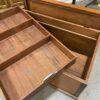 Vintage Wooden Blanket Chest with Removable Storage Tray