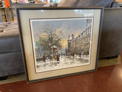 Antoine Boulet "Paris in Winter" Signed Print