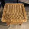 Bohemian Chic Rattan Square End Table