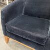 BERNHARDT Black Velvet Accent Chairs  (Set of 2)