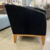 BERNHARDT Black Velvet Accent Chairs  (Set of 2)