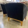 BERNHARDT Black Velvet Accent Chairs  (Set of 2)