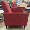 NOBEL HOUSE  Cranberry Woven Push Recline Accent Chairs  (Set of 2)