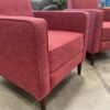 NOBEL HOUSE  Cranberry Woven Push Recline Accent Chairs  (Set of 2)