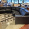 CHATEAU D'AX Made in Italy Double Recliner Sectional Couch
