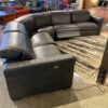 CHATEAU D'AX Made in Italy Double Recliner Sectional Couch