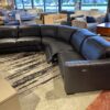 CHATEAU D'AX Made in Italy Double Recliner Sectional Couch