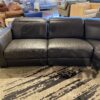 CHATEAU D'AX Made in Italy Double Recliner Sectional Couch