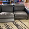 CHATEAU D'AX Made in Italy Double Recliner Sectional Couch