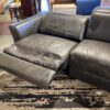 CHATEAU D'AX Made in Italy Double Recliner Sectional Couch