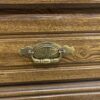 Floral Carved Five Drawer Tallboy Dresser