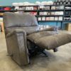 ASHLEY Smoke Grey Manual Rocking Recliner with Contrast Stitching