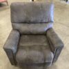 ASHLEY Smoke Grey Manual Rocking Recliner with Contrast Stitching