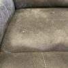ASHLEY Smoke Grey Manual Rocking Recliner with Contrast Stitching