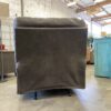 ASHLEY Smoke Grey Manual Rocking Recliner with Contrast Stitching