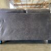 ASHLEY Smoke Grey Loveseat  with Contrast Stitching
