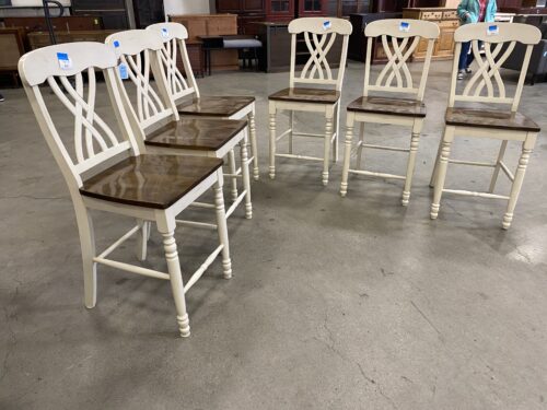 Farmhouse Style Wooden Dining Chairs  (Set of 6)