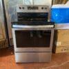 WHIRLPOOL Glass Top 4 burners Freestanding Electric Range Model #WFE505W0HZ0
