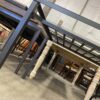 Outdoor Metal Base Dining Table with Glass Top