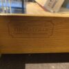 THOMASVILLE Solid Dark Oak Buffet Hutch with Lattice Design Doors