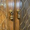 THOMASVILLE Solid Dark Oak Buffet Hutch with Lattice Design Doors
