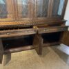 THOMASVILLE Solid Dark Oak Buffet Hutch with Lattice Design Doors