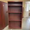 Cherry Finished 4-Shelf Bookcase