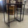 Wood and Metal Industrial Desk w/ Storage