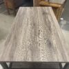 Wood and Metal Industrial Desk w/ Storage