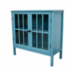 NEW! THRESHOLD Teal Finished Accent Cabinet