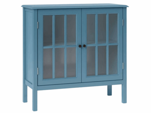 NEW! THRESHOLD Teal Finished Accent Cabinet