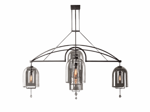 NEW! RESTORATION HARDWARE Open Box Fulcrum Grand Round Chandelier