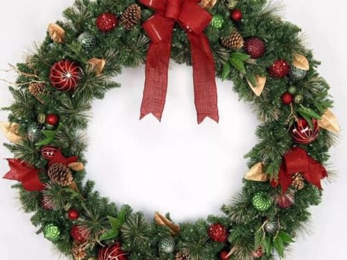 MEMBER'S MARK 60" Decorated Wreath - Red