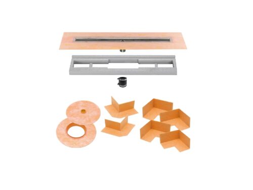 NEW! SCHLUTER SYSTEMS Kerdi-Line Stainless Steel Rectangle Flange Model #KL1V60E140