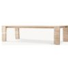 NEW! RH Wyeth Travertine Stone Parsons Dining Table