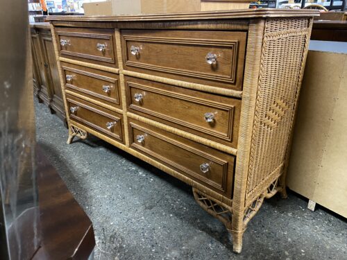 LEXINGTON Wicker Henry Link 6-Drawer Dresser