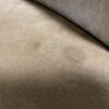 Tufted Suede Leather Armchair w/ nailhead Trim