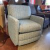 BASSETT Pale Blue Swivel Armchair