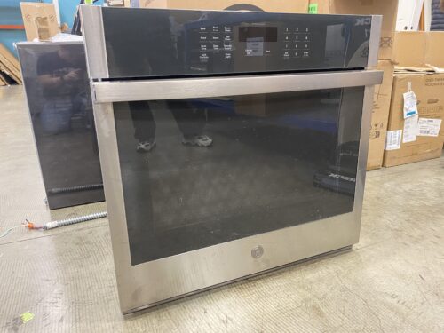GE 30 inch Smart Compatible Single Electric Wall Oven Self + Steam Cleaning Model #JTS3000SN1SS