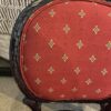 Dark Trunk Texture Red Seat Dining Chair