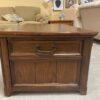 Dark Wood Expandable Coffee Table w/ 2 Drawers