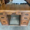 Vintage Waterfall Wooden Executive Desk