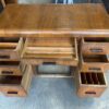 Vintage Waterfall Wooden Executive Desk