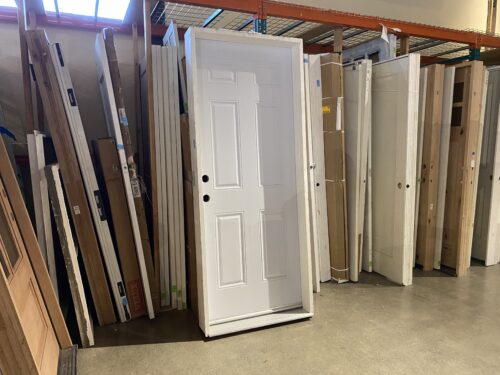 NEW! PRO STEEL Acero 6-Panel Steel Entry Door, Pre Drilled