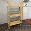 Blonde Foldable 3-Tier Bookshelf