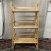 Blonde Foldable 3-Tier Bookshelf
