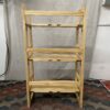Blonde Foldable 3-Tier Bookshelf