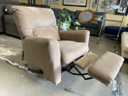 Beige Manual Reclining Armchair
