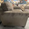 Brown Fluted Loveseat