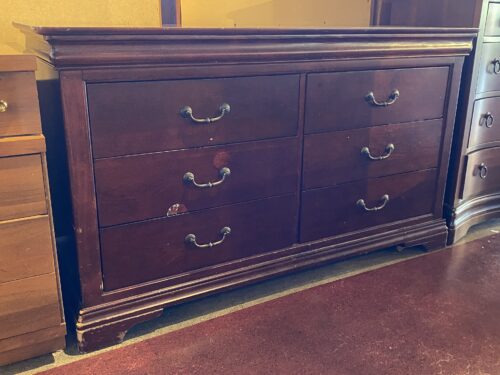 RIVER'S EDGE Dark Roast Doublewide 6-Drawer Dresser